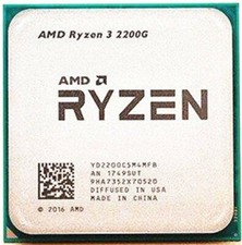 AMD Ryzen 3 2200G R3-2200G 3.5 GHz 4Core 4Thr 14NM Socket AM4 65W CPU Processor