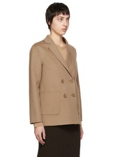 S Max Mara Brown City Jacket Uk Size 12