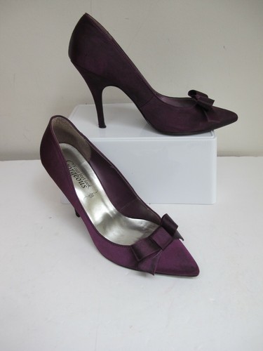 NEW LOOK Purple Satin Stiletto Heels 