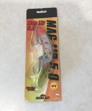 MAG LIP 5.0 UV Yakima Bait Co. FIRE STARTER Fish Plug Lure Silver Chart Red NEW
