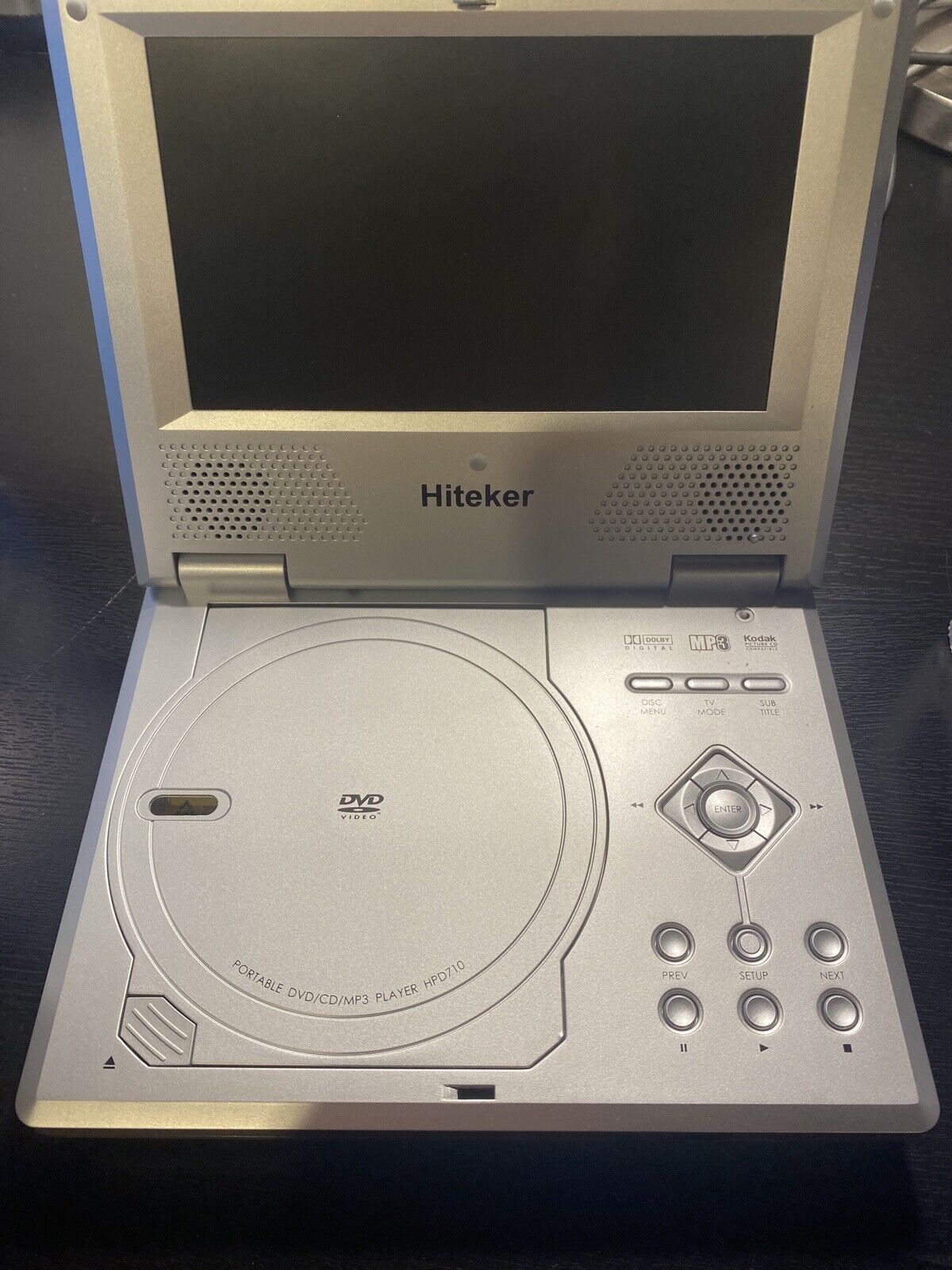Kan niet lezen of schrijven typist jaloezie 7" Hiteker HPD710 Widescreen Portable DVD Player (Silver) | eBay