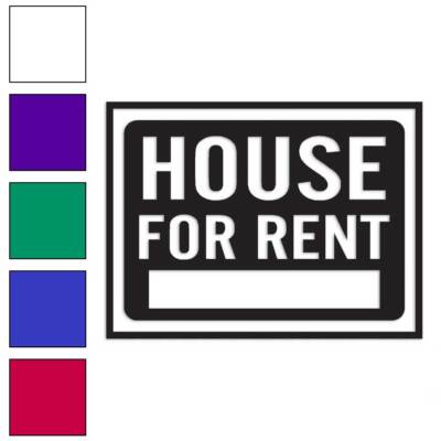For Rent Use Sticker House For Rent Business Sign, Vinyl Decal Sticker, Multiple Colors ...