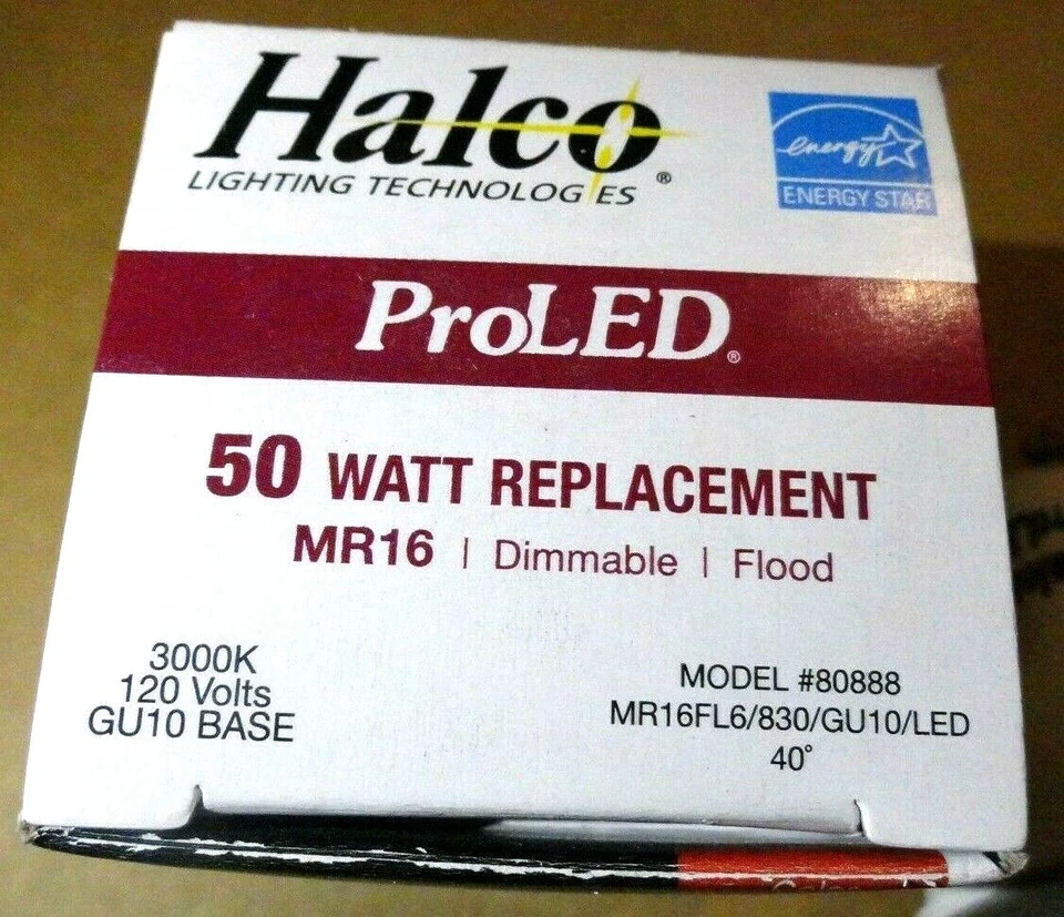 Halco MR16FL6/830/GU10/LED 6W LED MR16 3000K 120V GU10 Base Dimmable LIGHT Bulb - Image 3 of 4
