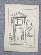 Deal Door, 7 Denmark Street, London - Antique Print - 1914