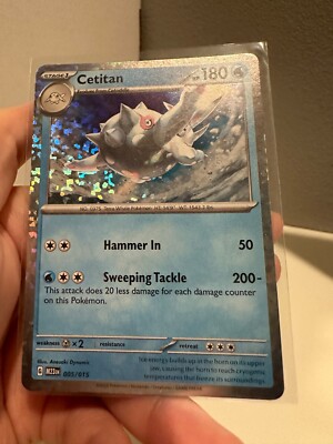 McDonalds 2023 Pokmon Card Cetitan Holo 5/15 NM + HOLO BLEED NM 212#112 |  eBay
