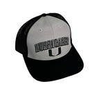 University of Miami Hurricanes "The U" Ncaa Black and Gray Snap Back Hat Cap
