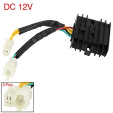 Motocycle 3 Pins Voltage Regulator Rectifier with 2 Plugs for Honda CBT125 CG