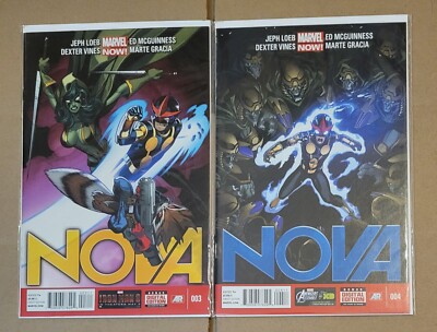 Nova (2013 5th Series) #3 & #4 Marvel Comic Bundle - Lot of 2