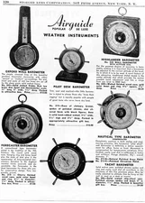1948 Print Ad Airguide Barometers Oxford, Forcaster, Pilot, Highlander, Nautical