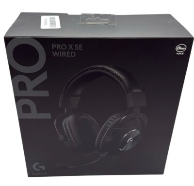 Logitech G Pro X SE Wired Gaming Headset Blue VOICE Boom Mic NEW Open Box