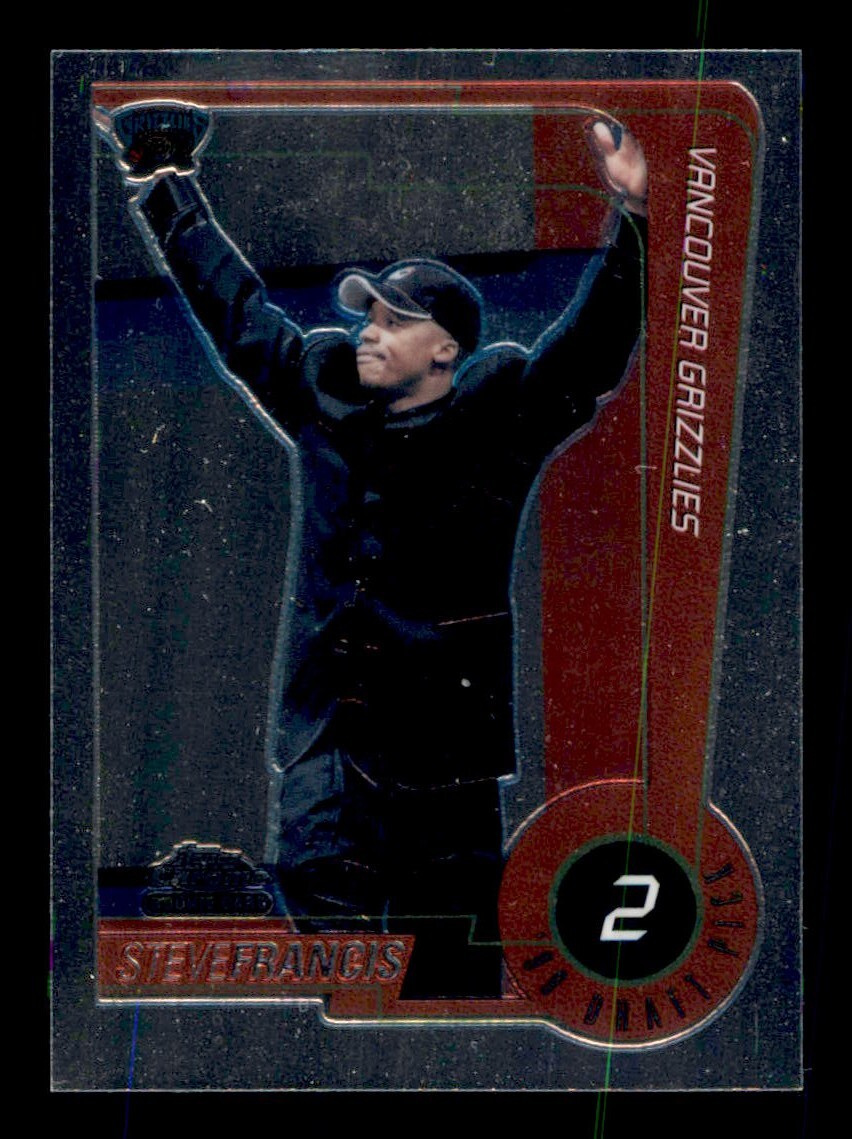 1999-00 Topps Chrome Steve Francis #118 Rookie RC Houston Rockets