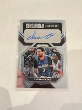 CHUMA OKEKE 2022-23 PANINI PRIZM SENSATIONAL SIGNATURES ROOKIE AUT
