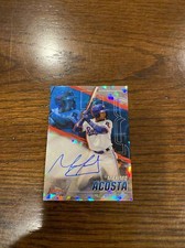 2021 Bowman's Best Maximo Acosta Atomic Refractor Auto /25 Rangers B21-MA