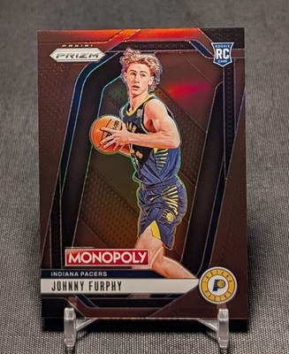 Johnny Furphy Brown Prizm /299 Rookie RC 2024-25 Prizm Monopoly Card #60 Pacers