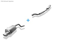  Komplettanlage ab Kat Renault Clio 2 Typ B 1.2l 135x80mm flachoval