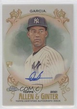 2021 Topps Allen & Ginter Chrome Full-Size Auto Deivi Garcia #AGA-DG Auto 0r4