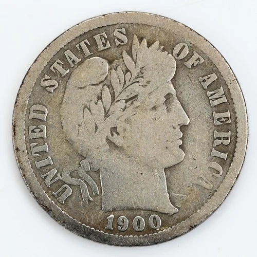 1900-S Barber Dime — photo from the most recent tracked eBay sale