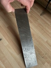 TITANs 25X5 cm Premium Damascus Steel Billet Bar Knife Making Craft Twisted 9752