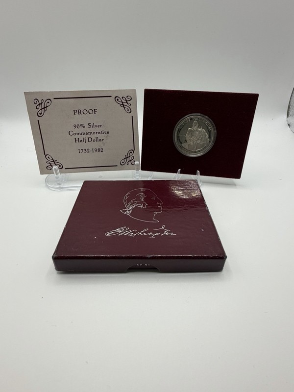 1982-S San Francisco Proof Washington Commemorative Half Dollar 90% Silver