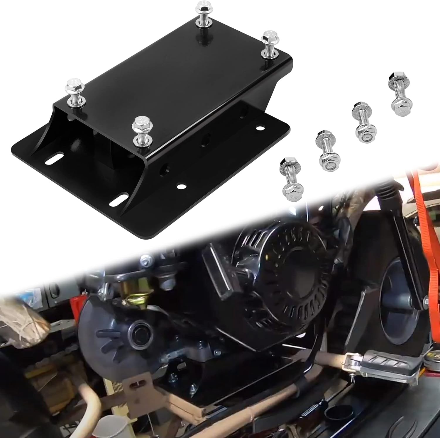 JY PERFORMANCE Torque Converter Motor Riser Plate Mount for Predator 196cc /... 