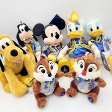  7 Plush Set Walt Disney World 50th Anniversary Toy Mickey Donald Chip Dale 50