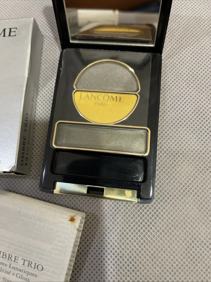 Lancome Ombre Trio Eyeshadow Compact - Les Incertains Jaune - New NOS Discontin - Image 2 of 4