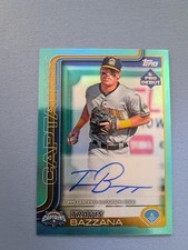 2025 Topps Pro Debut #PD-100 Travis Bazzana Base Autographs Aqua Foil #/75