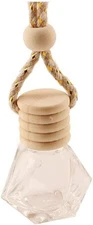4Packs 8ml Hanging Car Air Freshener Perfume Bottle, Refillable Aromatherapy Fra