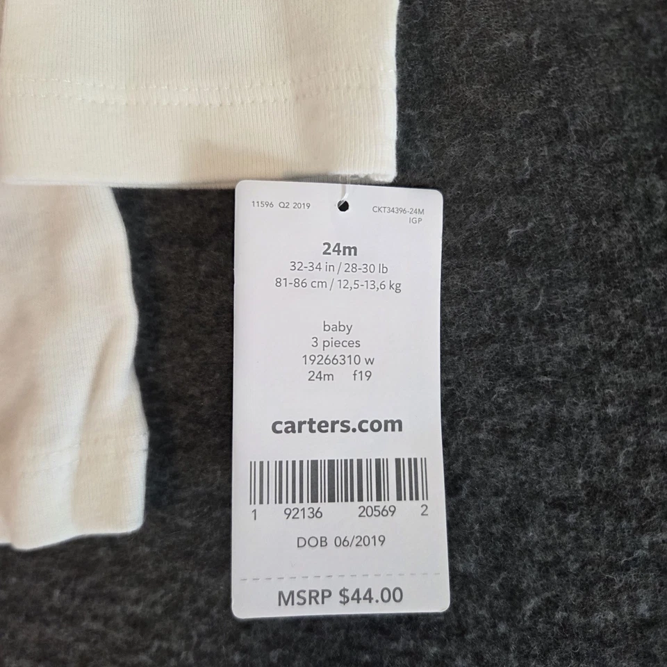 Fantasia Carter’s Halloween pequeno unicórnio tamanho 24M bebê menina pelúcia com capuz nova com etiquetas - Imagem 3 de 4