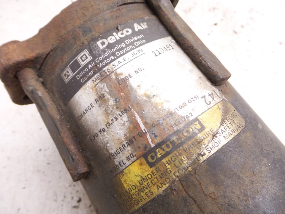 70-79 Firebird Trans Am Delco Air Conditioning Compressor A/C GM 1131142 6555302 - Image 2 of 4