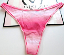 VICTORIA'S SECRET PINK Cotton High Leg Thong Panty S M L XL Gradient NWT Pink VS
