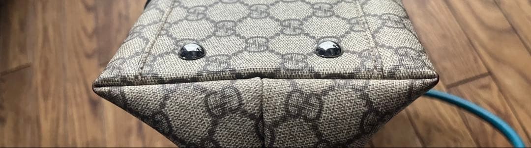 Gucci Tote Bag Blue Leather Women's Fashion Authentic Excellent Condition thumbnail 7