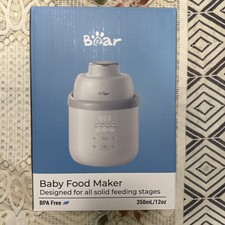 Bear NutriEase AllStage Stainless Steel Baby Food Maker Steamer and Blender