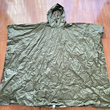 Bushcraft Outfitters Ripstop Nylon Poncho Tarp Olive Green with Storage Bag