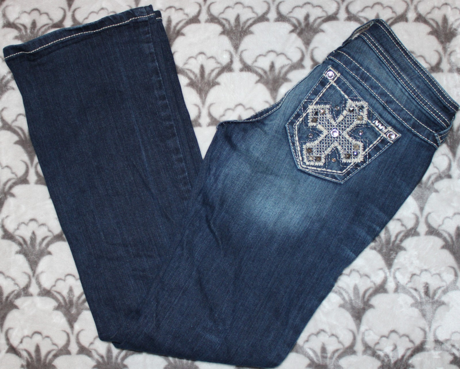 ARIAT Denim*Ruby*Bootcut Stretch*Thick Stitch*Rhi… - image 2