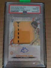 Alexandre Sarr 2022 Inception OTE Auto Jumbo Relic/99 PSA 10