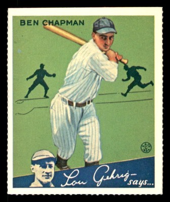 1977 Dover 1934 Goudey Reprint #9 Ben Chapman
