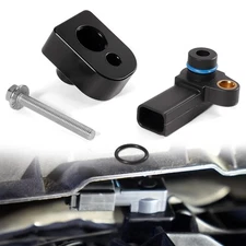 MAP Sensor with Black Spacer Kit for Ford F-250 F-350 Super Duty 6.7L Diesel