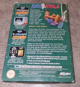 Nintendo NES Entertainment System Arch Rivals PAL Game Complete BOXED & RARE