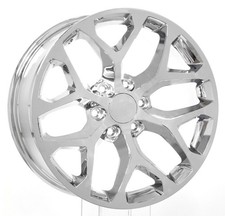 Chevy 20 Chrome Snowflake Wheels Rims For 2000-2026 Silverado Tahoe Suburban