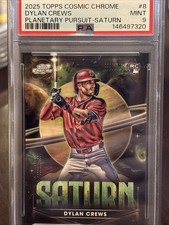 2025 Cosmic Chrome Dylan Crews Planetary Pursuit SATURN RC Rookie PPS-8 SSP Rare