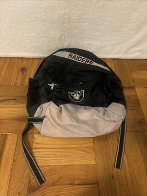 Vintage Las Vegas Raiders Backpack Bag Black NFL Nasco Embroidered