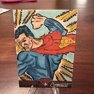 Bizzaro  - DC Comics Superman: The Legend 2012, Sketch Card 1/1 by C. Thorne