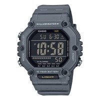 Herrenuhr Casio AE-1600H-8BVEF Digital Silikon Grau Chrono 100Mt