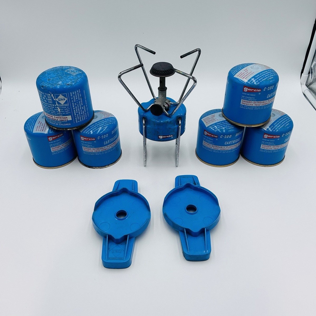 Camping Gaz C200 Fuel Cartridges Lot 6 Bleuet S200 Single Burner