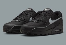 Nike Air Max 90 Premium Black Reflective US8-13 Mens Sneakers Casual Shoes NEW✅