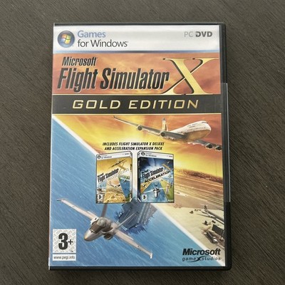 Microsoft Flight Simulator X Gold Edition PC Windows w/Acceleration Expansion