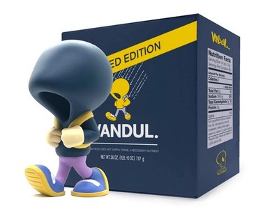 Vandul SALTY Walk Purple 7  Vinyl Street Morton Salt Homage Art Toy Figure