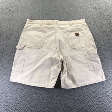 Vtg Carhartt Shorts Mens 40 B36 Painter Canvas Distressed Carpenter USA Made