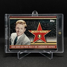 Mickey Rooney 2011 Topps American Pie Hollywood Walk Of Fame Star Patch 21/50 Mickey Rooney 2011 Topps American Pie Hollywood Walk Of Fame Star Patch 21/50